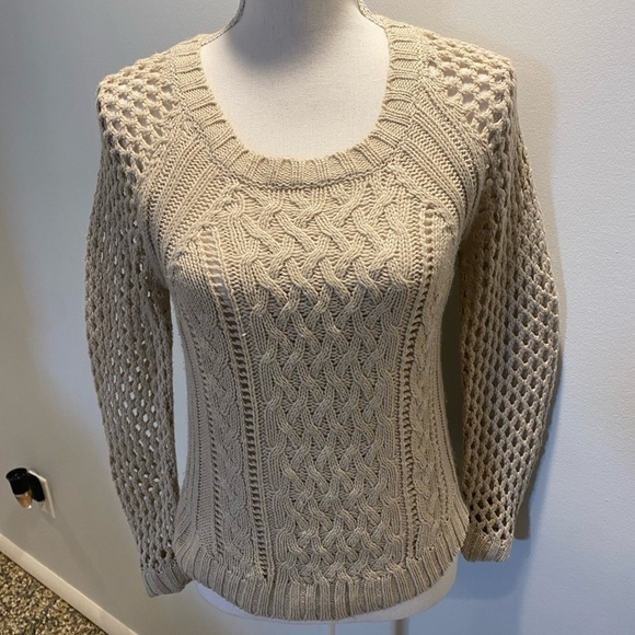 {Heart-N-Crush} Knitted Cream Sweater - Picture 1 of 3